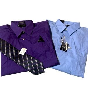 Bergamo Dress shirt long sleeves bundle size large 16-16 1/2